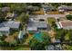 Home's backyard showcases an above ground pool and storage, all within a partially fenced-in yard at 3540 Linkwood St, New Port Richey, FL 34652