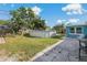 The backyard features an above-ground pool and patio, creating an inviting outdoor space at 3540 Linkwood St, New Port Richey, FL 34652