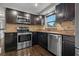 Well-equipped kitchen with stainless steel appliances and a bright window at 3540 Linkwood St, New Port Richey, FL 34652