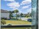 View from a window showing the home's proximity to the street and ocean at 3912 Rudder Way, New Port Richey, FL 34652