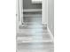 Hallway features gray wood-look flooring, white trim, and doorways leading to other rooms at 4218 San Rafael Ave, New Port Richey, FL 34655