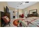This spacious bedroom features neutral paint and lots of natural light at 16325 Hibiscus Rd, Brooksville, FL 34601