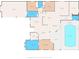 A rendering of the floor plan with labeled rooms and features at 7482 Winter St, Brooksville, FL 34613