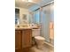 Bathroom with a tiled shower stall and a vanity at 4529 Whitton Way # 214, New Port Richey, FL 34653