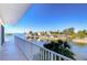 Expansive balcony view of the bay from the canal-front home showcasing waterfront living at 6801 Nowiki Ave, Hudson, FL 34667
