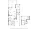 Detailed floor plan outlining the layout of a two-story home, including room dimensions and spatial relationships at 17026 Shell Bay Dr, Land O Lakes, FL 34638