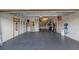 Spacious garage with ample room for parking and storage at 17026 Shell Bay Dr, Land O Lakes, FL 34638