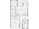 Detailed floor plan illustrating the layout of the home, including the placement of rooms and features at 18629 Coastal Shore Ter, Land O Lakes, FL 34638
