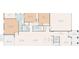 Detailed floor plan showcasing the layout with bedrooms, bathrooms, Gathering room, kitchen, and garage at 19504 Lily Pond Ct, Brooksville, FL 34601