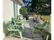 Cozy patio featuring comfortable seating, a grill, and attractive potted plants at 8150 Braddock Cir # 4, Port Richey, FL 34668