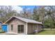 Exterior view of back of house with slider door at 13289 Joy Path, Brooksville, FL 34601