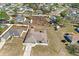 Aerial view of the property showcasing its location, expansive yard, and neighborhood at 13419 Banner Rd, Spring Hill, FL 34609