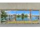 Screened-in patio with serene waterfront views, offering a tranquil outdoor space at 3403 Holly Springs Dr, Hernando Beach, FL 34607