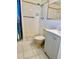 Neutral bathroom with a tile shower, modern vanity and large mirror at 4912 Getner St, New Port Richey, FL 34652