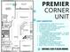 Detailed floor plan showcasing a premier corner unit with 2 bedrooms, a grand salon, and waterfront views at 5015 Us Highway 19 # 508, New Port Richey, FL 34652