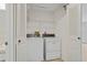 Convenient laundry closet with washer and dryer hookups at 6028 Wilds Dr # 6A, New Port Richey, FL 34653
