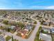 An aerial view of a large community, featuring lush landscaping and a range of home designs at 9220 Saint Regis Ln, Port Richey, FL 34668