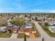 Aerial view of neighborhood with well-kept lawns and mature shade trees at 9220 Saint Regis Ln, Port Richey, FL 34668