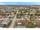 Aerial view of a well-maintained residential neighborhood, featuring tree-lined streets and varied home styles at 9220 Saint Regis Ln, Port Richey, FL 34668