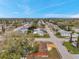 Expansive aerial view of a residential neighborhood showcasing a mix of single-Gathering homes and tree-lined streets on a sunny day at 9220 Saint Regis Ln, Port Richey, FL 34668