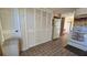 Spacious kitchen including large pantry cabinets and standard-size appliances at 12406 Eagleswood Dr # B, Hudson, FL 34667