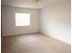 Clean bedroom featuring carpeted floors, a window with blinds, and neutral walls at 2171 Whitewood Ave, Spring Hill, FL 34609