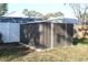 A well-maintained storage shed offers additional space for tools and outdoor equipment at 2233 Egret Walk Ct, New Port Richey, FL 34655