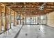 Interior of home under construction with exposed framing, ceiling and concrete floor at 3449 Companero Entra, Hernando Beach, FL 34607