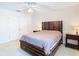 Bedroom features a ceiling fan and furnishings at 469 Fairbanks Rd, Spring Hill, FL 34608