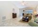 Spacious living room features tile floors and natural light at 469 Fairbanks Rd, Spring Hill, FL 34608