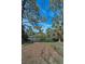 Backyard view of the canal showing private dock and scenic water views with mature trees and lush landscaping at 646 Riverside Dr, Tarpon Springs, FL 34689