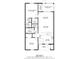 Detailed floor plan showcasing the layout of the home, including the primary bedroom, living spaces, and kitchen at 7523 Greystone Dr # 35, Hudson, FL 34667