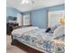Bedroom featuring sleigh bed and TV at 11700 Leda Ln, New Port Richey, FL 34654