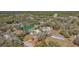 A bird's eye view highlights the property's location on California Street, amidst lush greenery and a serene neighborhood at 16265 Pointview Rd, Brooksville, FL 34601