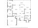 Detailed floor plan showcasing the layout of this home's bedrooms, living spaces, and outdoor screened patio at 3606 Dow Ln, Spring Hill, FL 34609