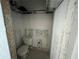 Small under-stair bathroom in need of renovation at 6228 Lonnie Lee Ln, Hudson, FL 34667