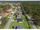 This aerial captures the essence of community living, featuring well spaced homes and lush green surroundings at 8828 Mississippi Run, Weeki Wachee, FL 34613
