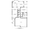 First floor plan showing kitchen, living room, dining room, primary bedroom, and garage at 13304 Mandalay Pl, Spring Hill, FL 34609