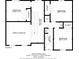 Second floor plan showcasing three bedrooms, a bathroom, closets, and a hallway at 13304 Mandalay Pl, Spring Hill, FL 34609