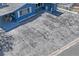 Aerial view of the home showing ample parking space and the side yard at 291 115Th Ave, Treasure Island, FL 33706