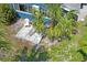 Overhead view of the backyard featuring a small patio area at 291 115Th Ave, Treasure Island, FL 33706