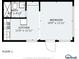 Floorplan of first level showing layout of bathroom, kitchen, and bedroom dimensions at 291 115Th Ave, Treasure Island, FL 33706