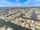This waterway community boasts a backyard pool and boat dock at 3328 Gulfview Dr, Hernando Beach, FL 34607