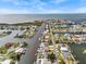 Aerial view of the waterway with easy access to the water at 3328 Gulfview Dr, Hernando Beach, FL 34607