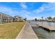 Waterfront with a dock for boating and scenic views at 3328 Gulfview Dr, Hernando Beach, FL 34607