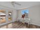 Cozy patio seating with tile floors and views of the canal at 3328 Gulfview Dr, Hernando Beach, FL 34607