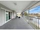 Enjoy waterfront views from the screened porch with plenty of space for outdoor seating at 3344 Gardenia Dr, Hernando Beach, FL 34607