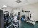A view of the clubhouse weight room with various exercise machines and equipment at 5383 Firethorn Pt, Spring Hill, FL 34609