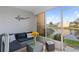 Relaxing screened lanai with comfortable seating and serene water views at 6027 Bayside Key Dr, Tampa, FL 33615