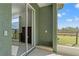 This home has a screened-in patio with an outdoor shower overlooking the spacious backyard at 6413 Emerson Rd, Brooksville, FL 34601
